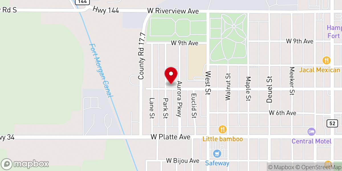Map showing location of St Helena Catholic Church