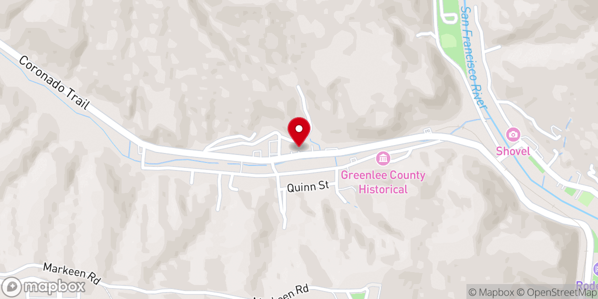 Map showing location of Clifton Christian Center