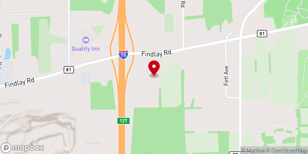 Map showing location of LFC - Lima First Church