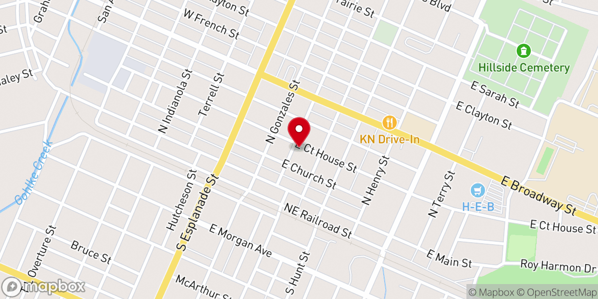 Map showing location of First United Methodist Church