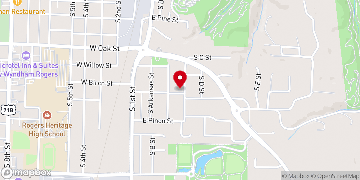 Map showing location of Believers Baptist Church