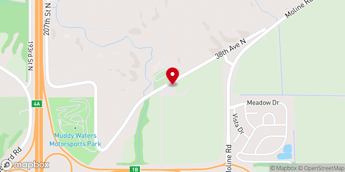 Map showing location of Peace Lutheran Church
