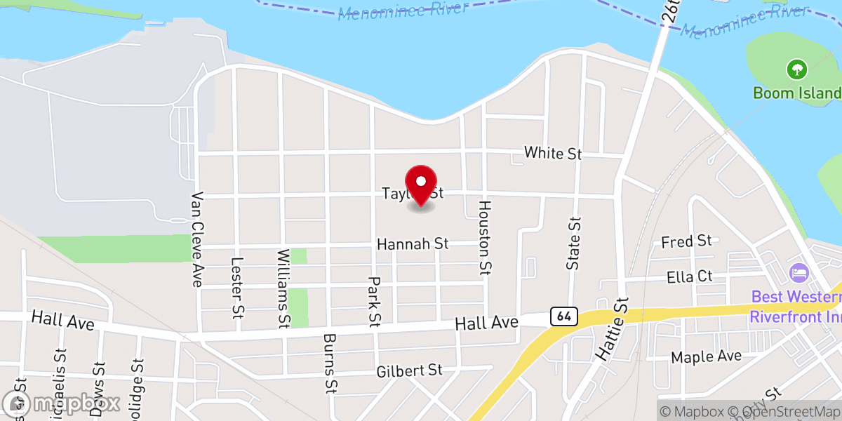 Map showing location of Our Lady of Lourdes Roman Catholic Church