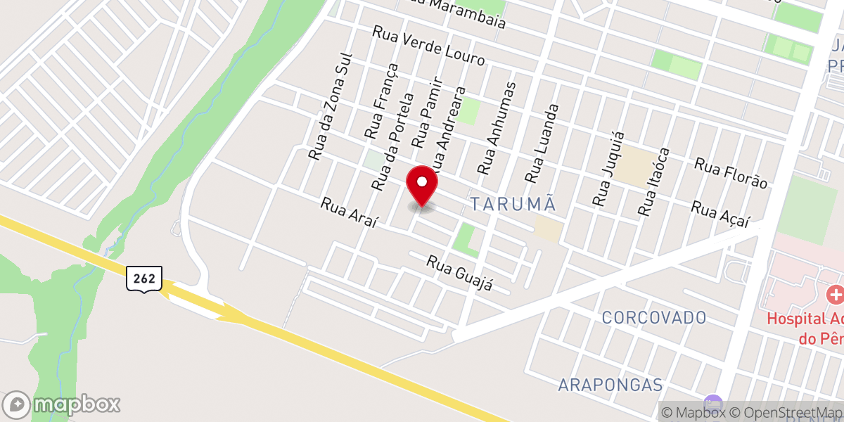 Map showing location of Assembléia De Deus Internacional De Campo Grande