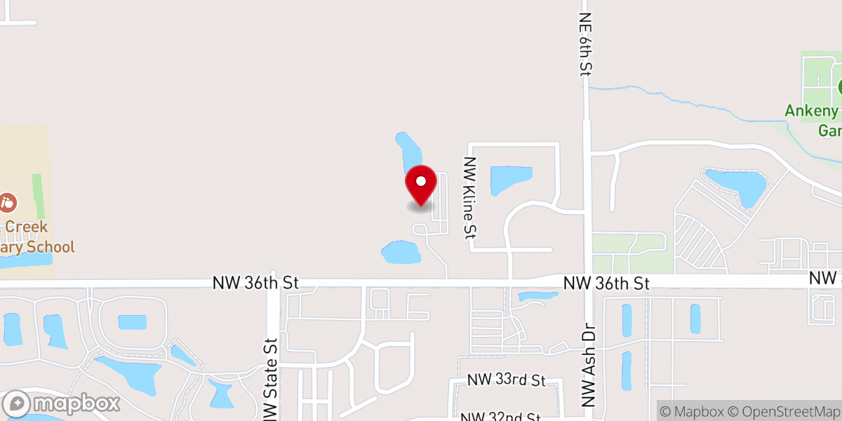 Map showing location of Heartland Church