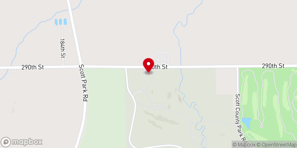 Map showing location of Dan Nagle Walnut Grove Pioneer Village and Olde St. Ann's Church
