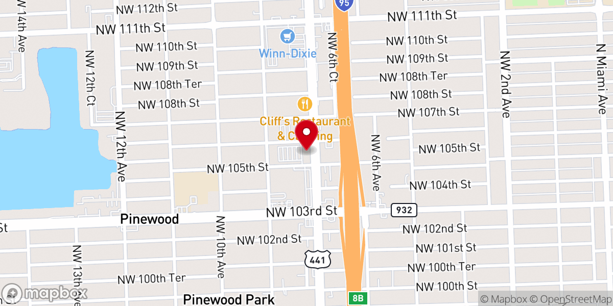 Map showing location of Mt Tabor Baptist Church Pulpit Search