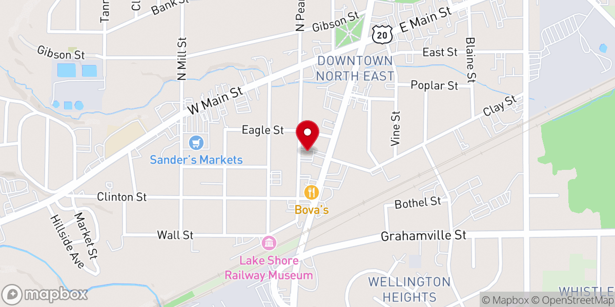 Map showing location of St. Gregory Parish Church