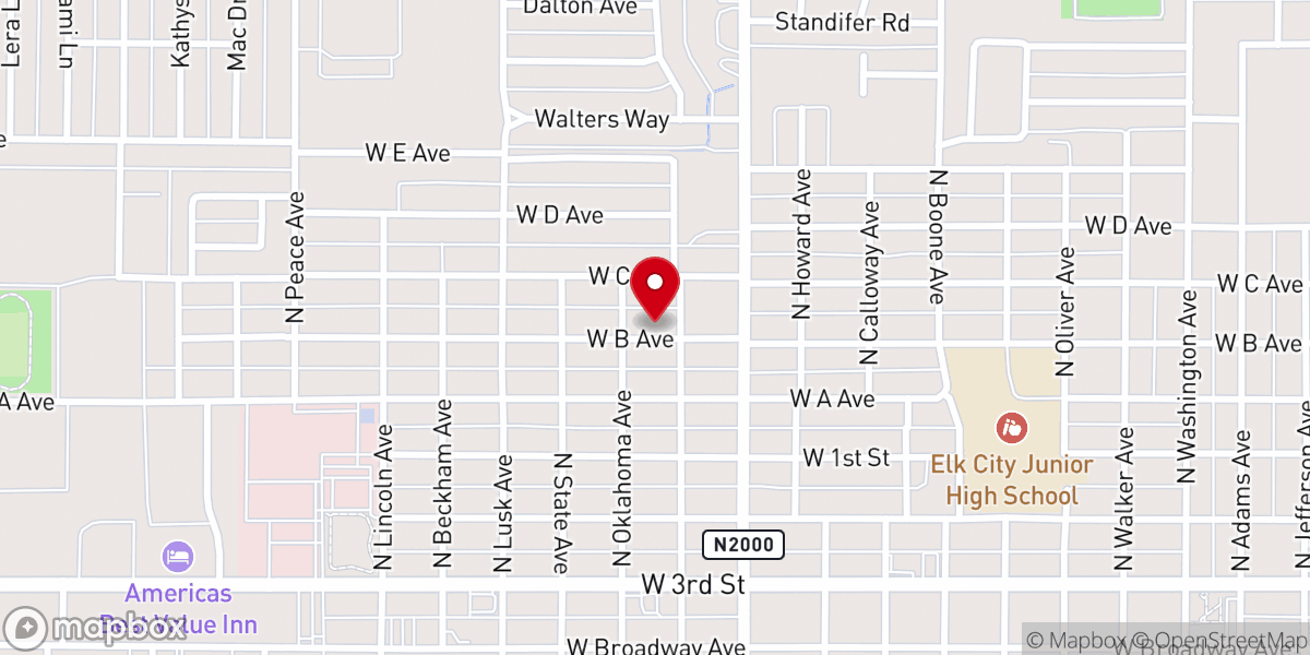 Map showing location of Central Missionary Baptist Ch