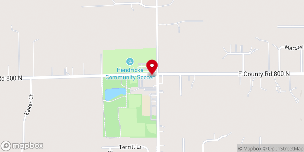 Map showing location of Parkside Bible Church
