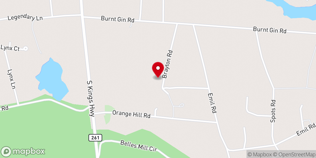 Map showing location of Bethel Church of Christ