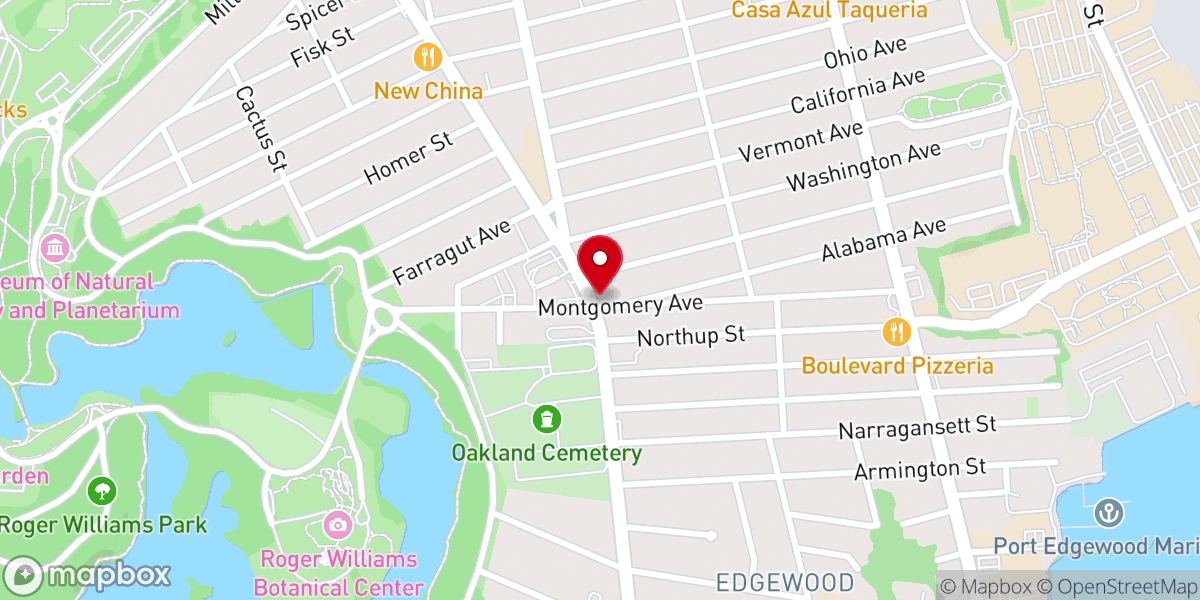 Map showing location of Project Outreach