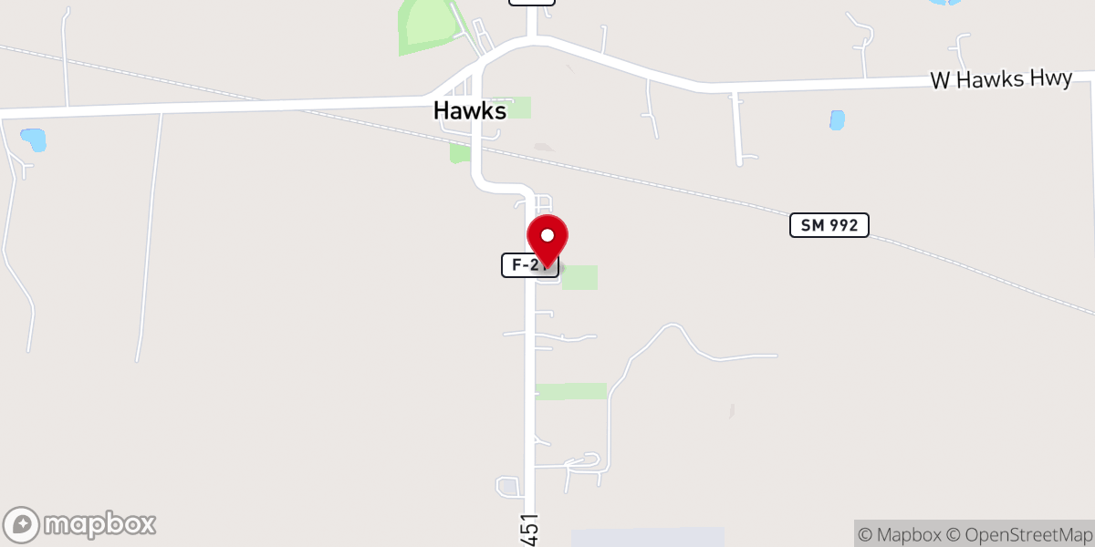 Map showing location of Faith Lutheran Church