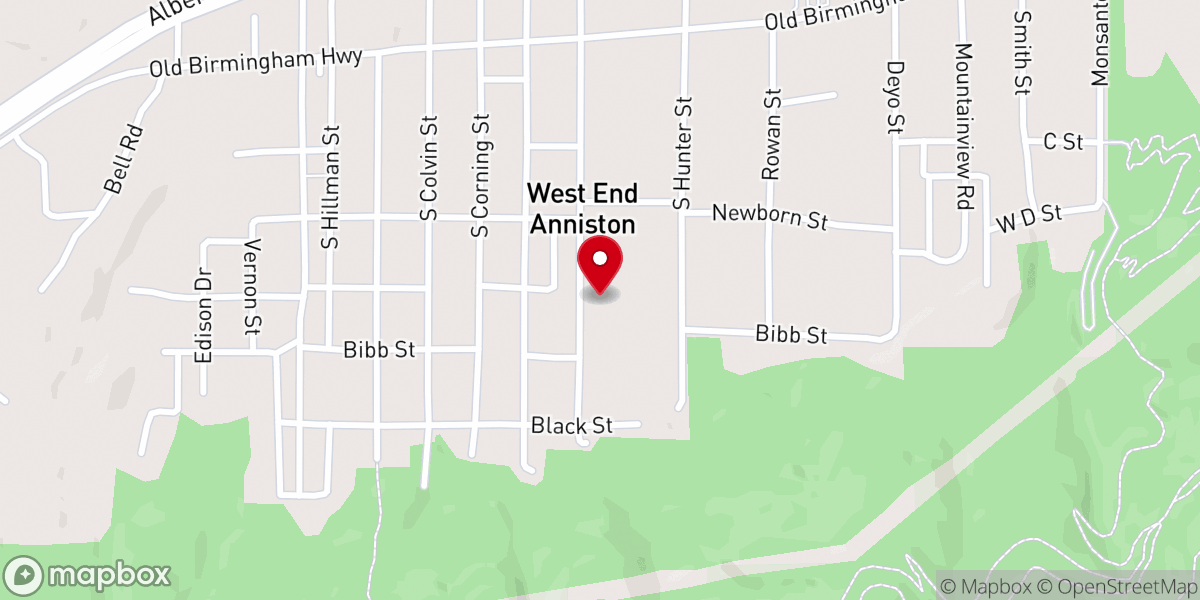Map showing location of Christian Fellowship Center