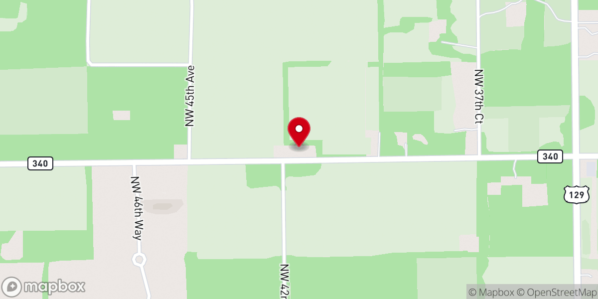 Map showing location of Mt Nebo Baptist Church