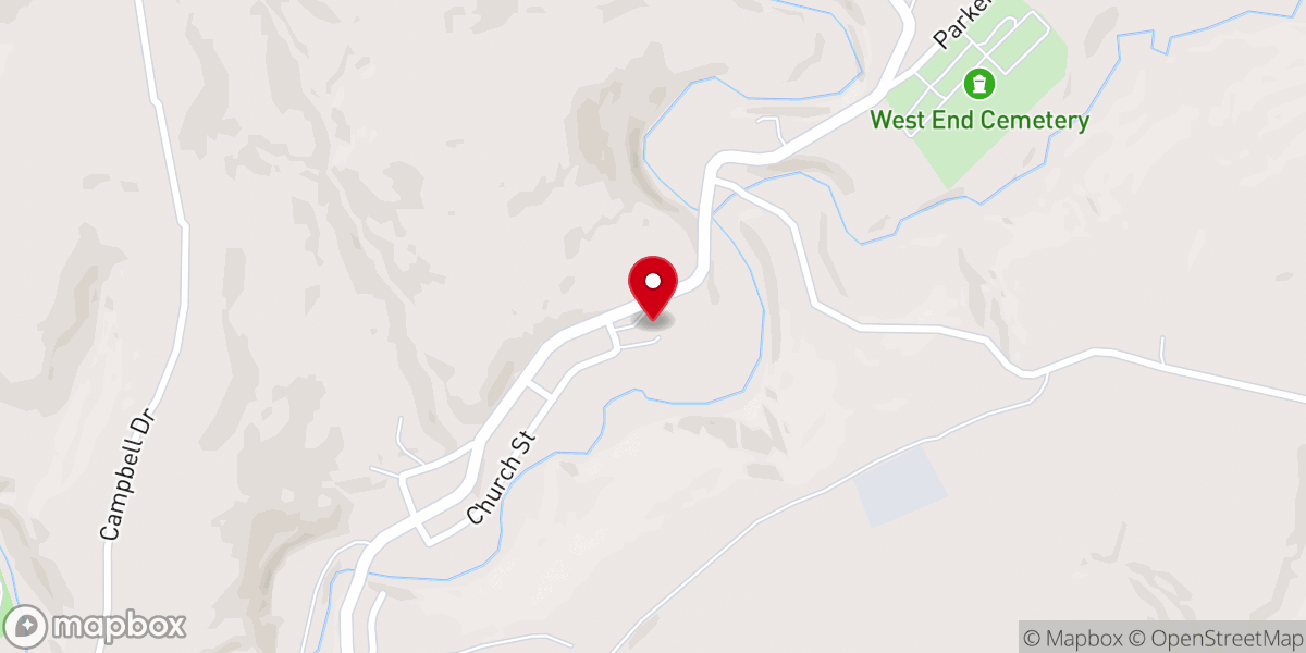 Map showing location of Saint John the Baptist Byzantine Catholic Church