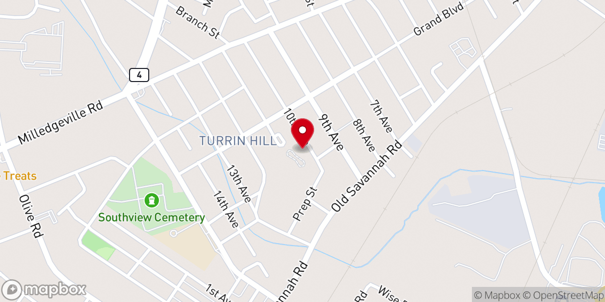 Map showing location of Ross Grove Baptist Church
