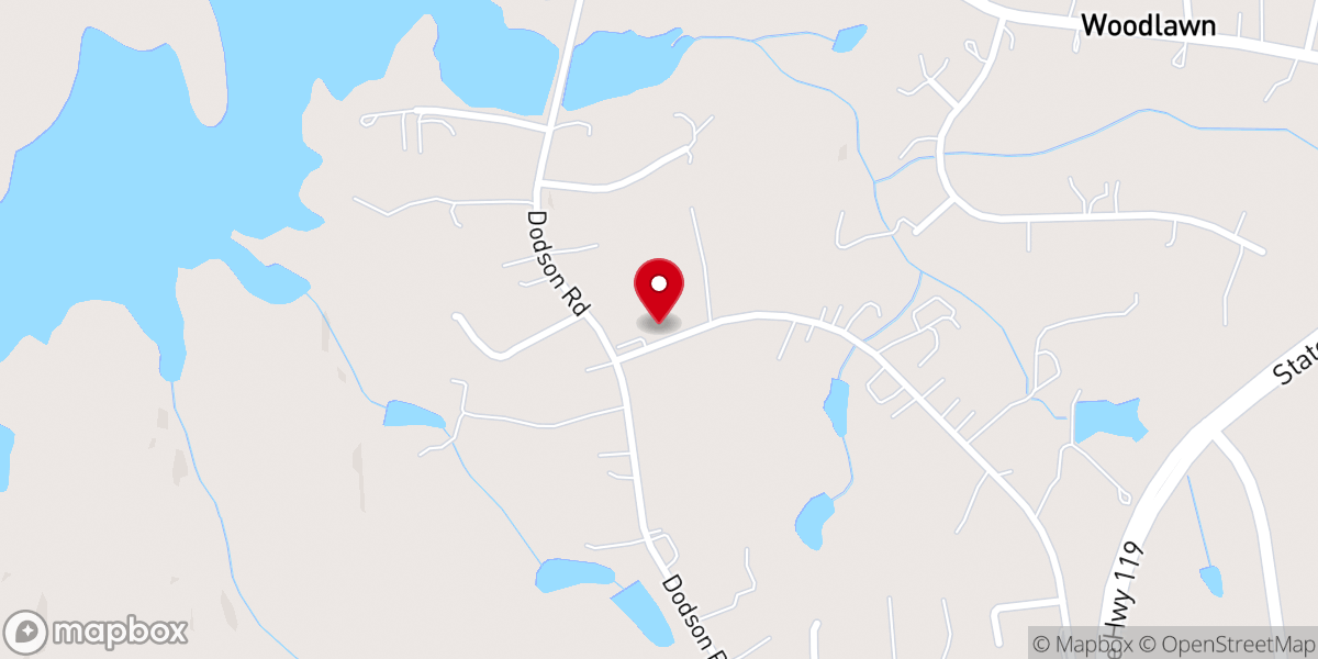 Map showing location of Edgewood Baptist Church