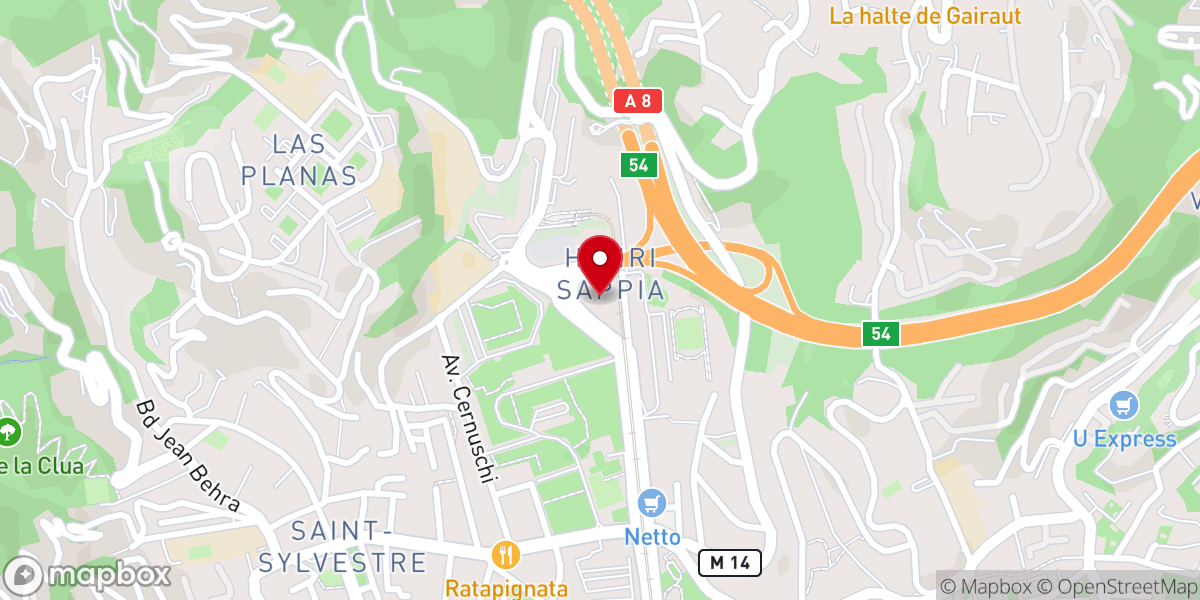 Map showing location of Église Saint-Jean-l'Évangéliste de Nice