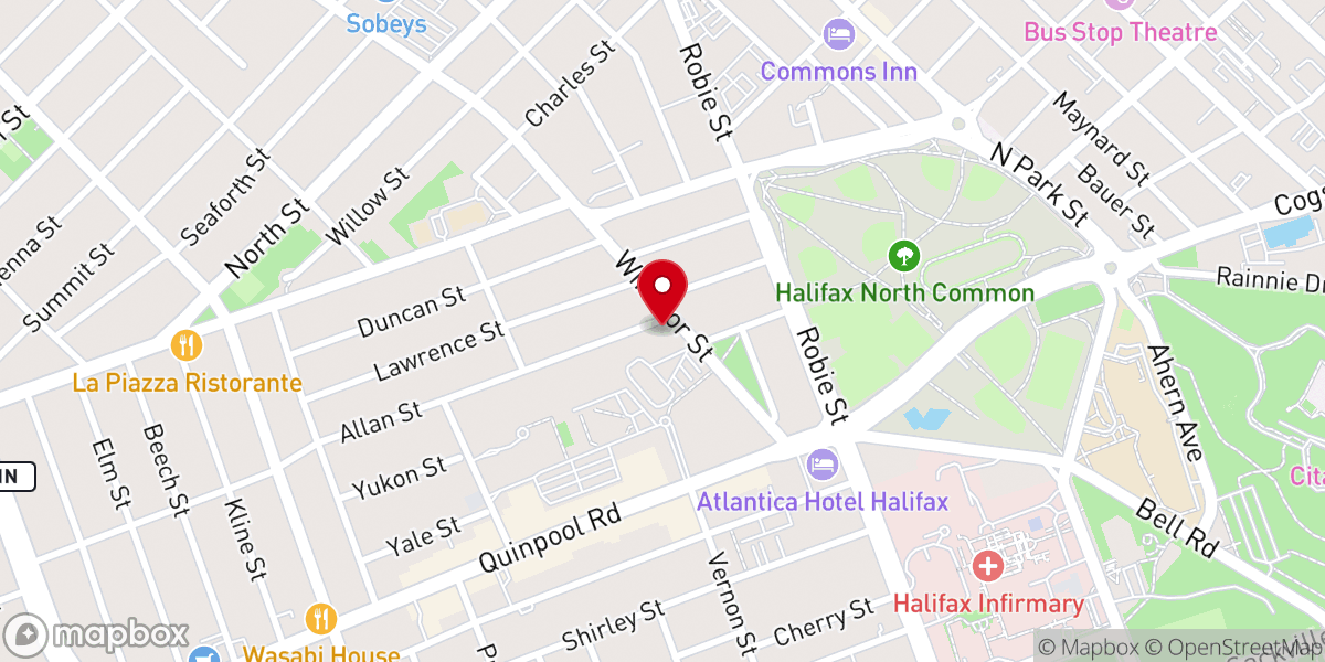Map showing location of Evangelical Lutheran Church of the Resurrection