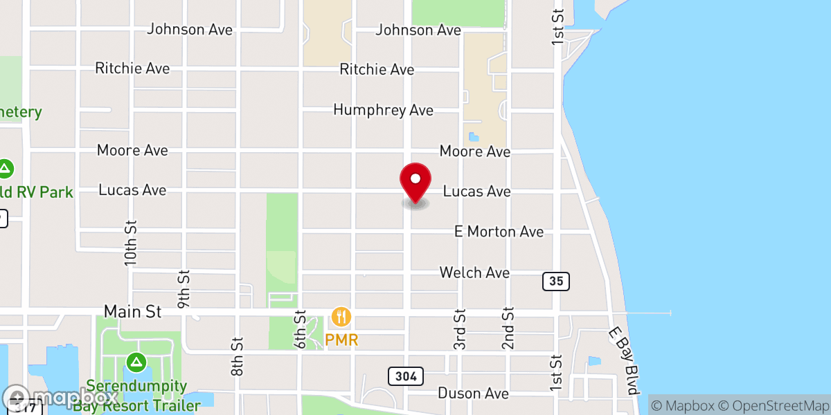 Map showing location of House of God Presbyterian