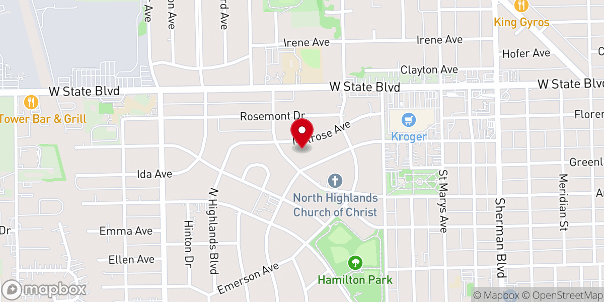Map showing location of Redeemed Christian Church of God Grace Sanctuary