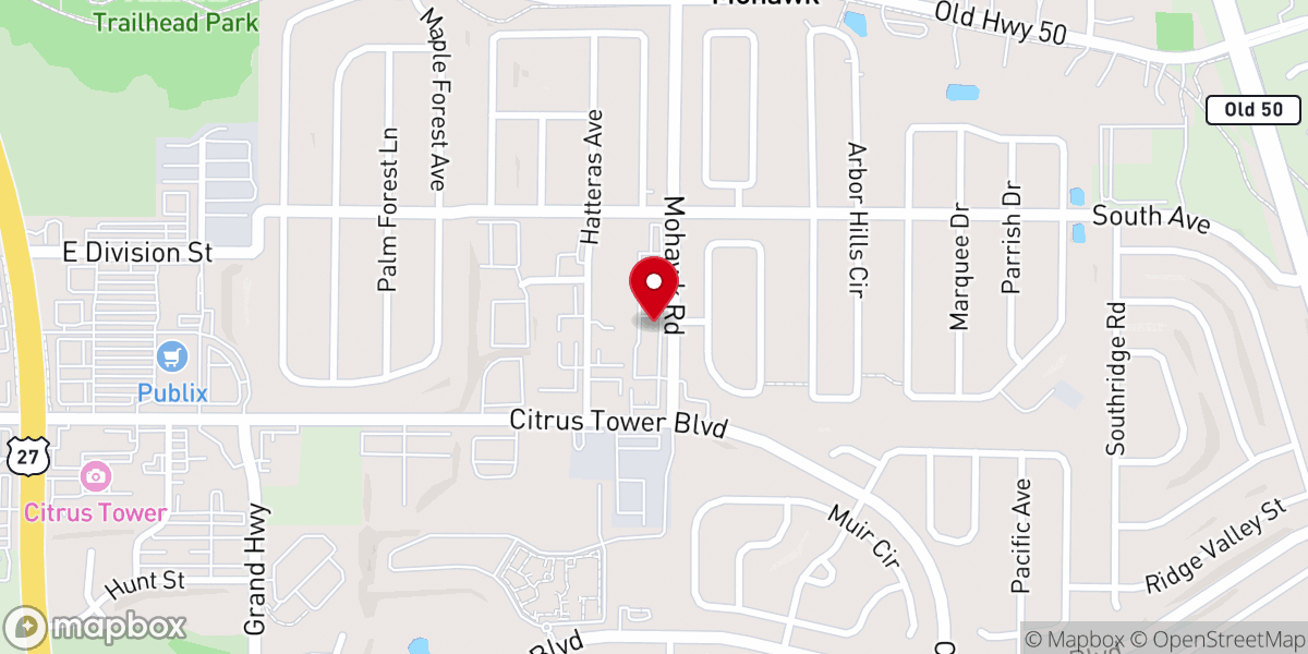 Map showing location of Aviva Iglesia Cristiana | Clermont and Minneola