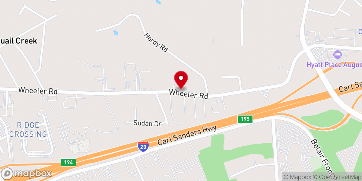Map showing location of Assembly at Augusta