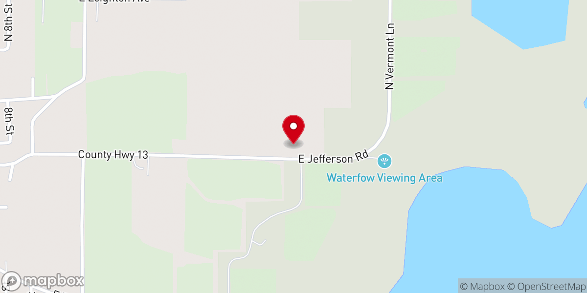 Map showing location of Elk Prairie Church