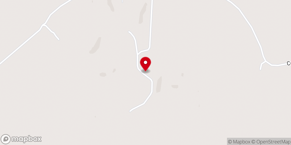 Map showing location of Stump Ridge Church