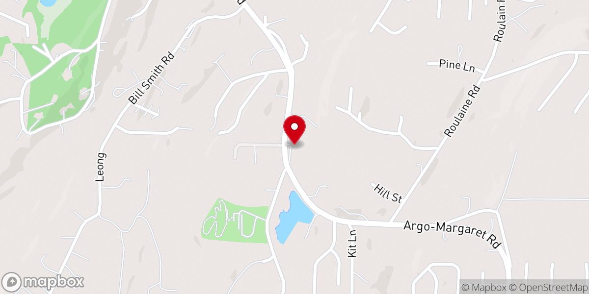 Map showing location of Corinth Baptist Church