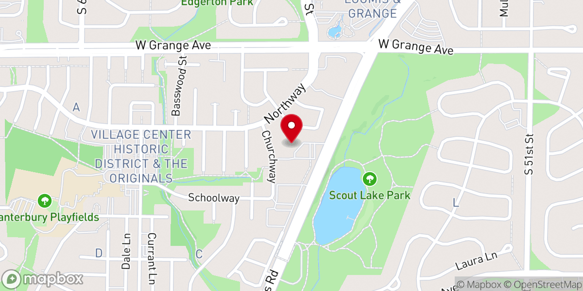 Map showing location of St. Alphonsus Parish Ministry Center