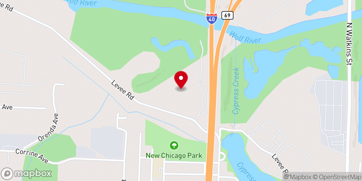 Map showing location of Tennessee Fifth Ecclesiastical Jurisdiction Inc