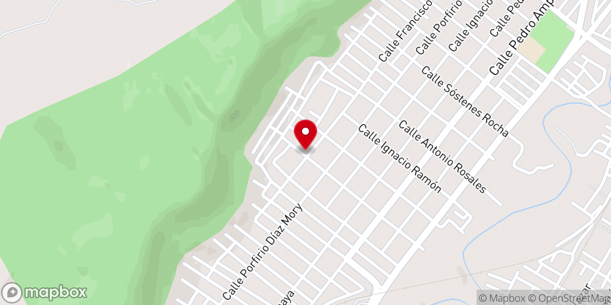 Map showing location of Iglesia Bautista Bíblica