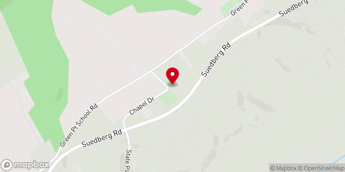 Map showing location of Pleasant Hill Chapel