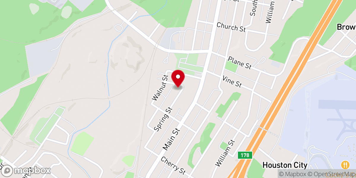 Map showing location of St Mary's RC Church