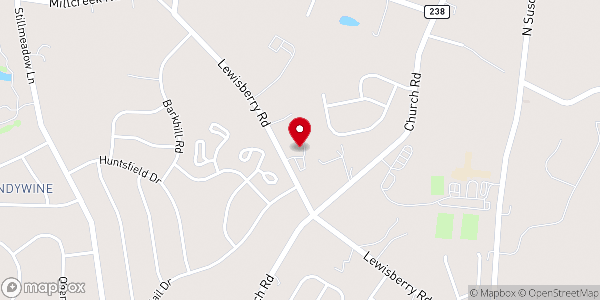 Map showing location of North York Gospel Chapel