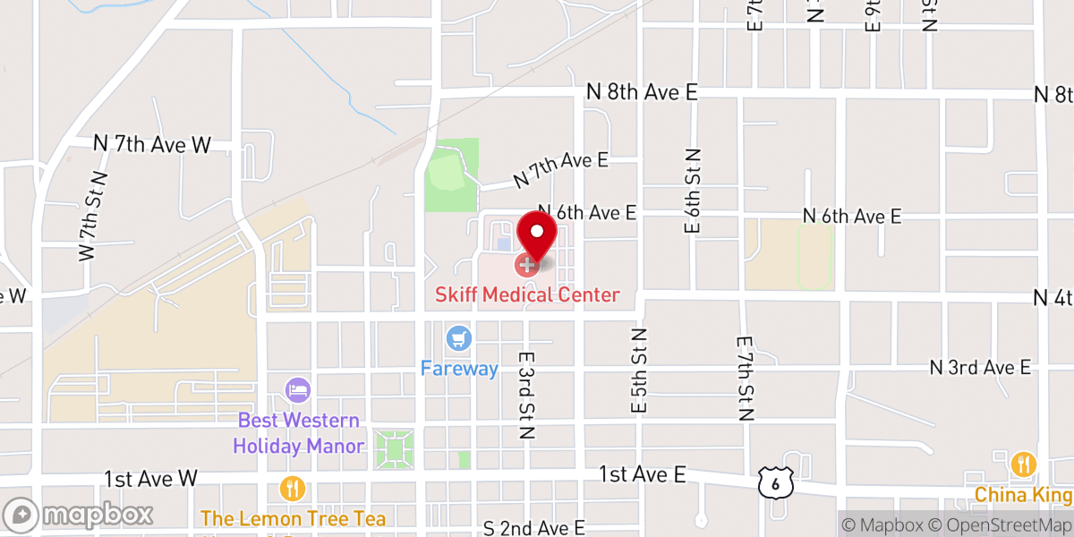 Map showing location of MercyOne Newton Medical Center