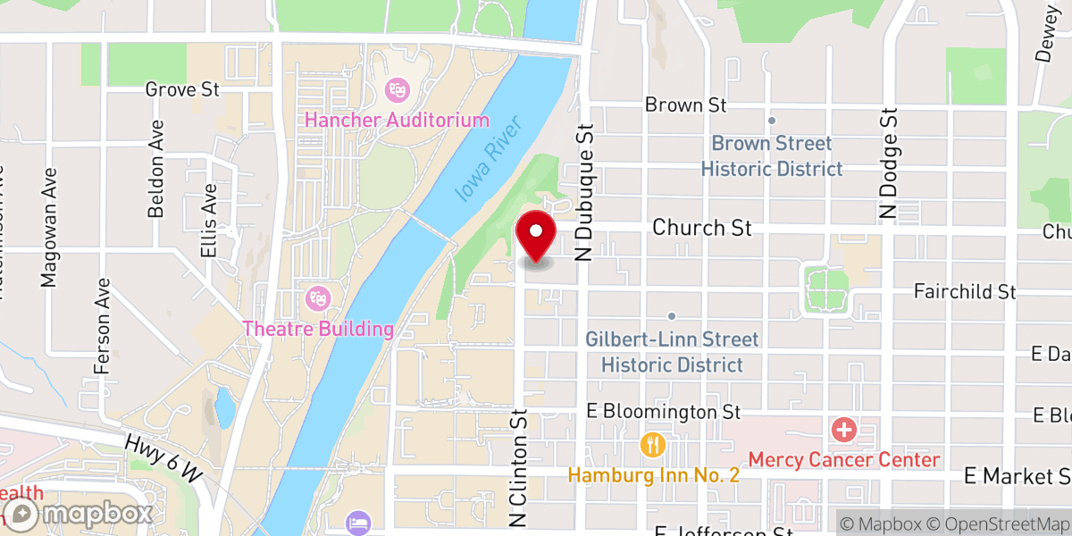 Map showing location of One Ancient Hope Presbyterian Church