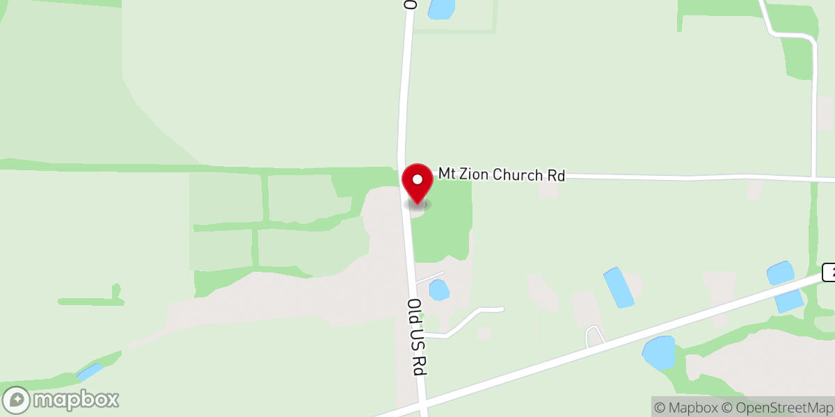 Map showing location of Mount Zion Missionary Baptist Church