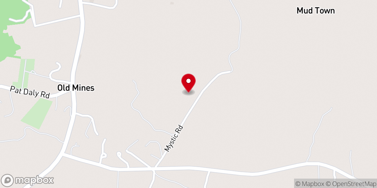 Map showing location of Cadet Baptist Church