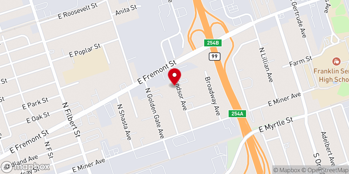 Map showing location of Berea Apostolic Church