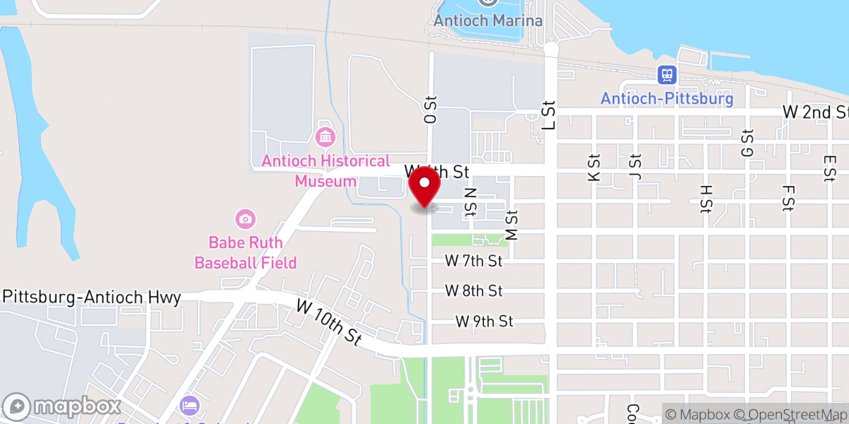 Map showing location of Pilgrim Rest Missionary Baptist Church