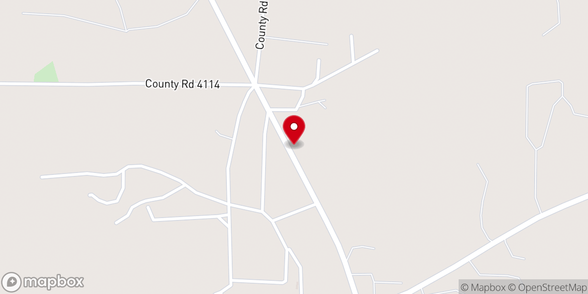 Map showing location of New Life Tabernacle