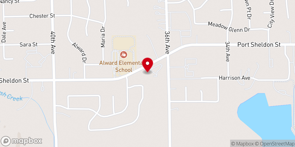 Map showing location of Georgetown Christian Fellowship