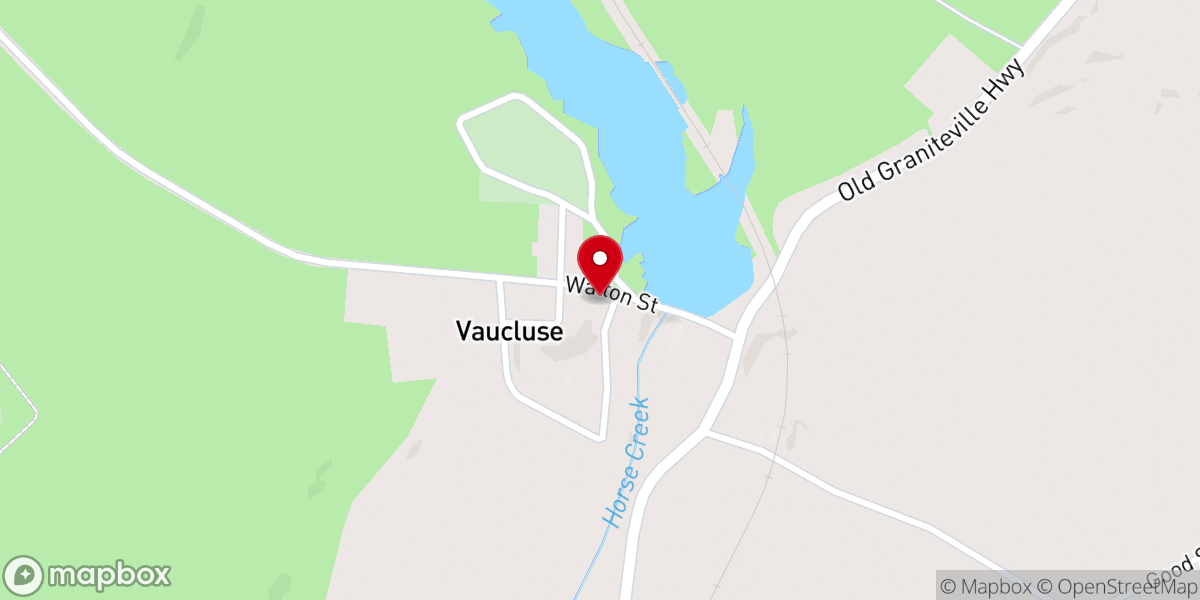 Map showing location of First Baptist Church of Vaucluse