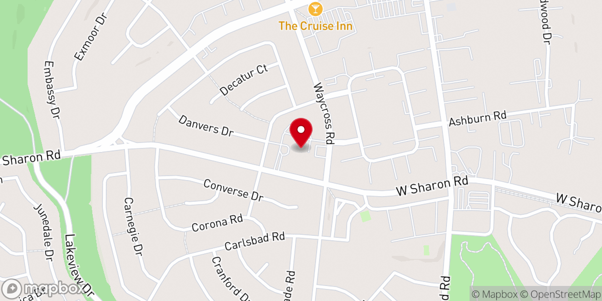 Map showing location of Forest Chapel United Methodist Church
