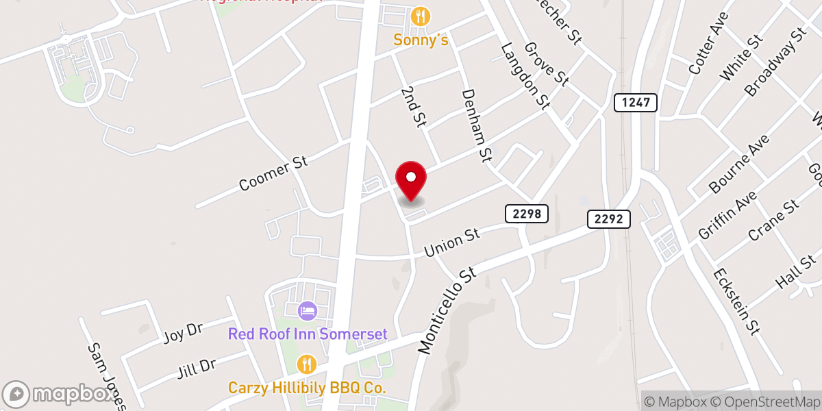 Map showing location of Trinity Fellowship