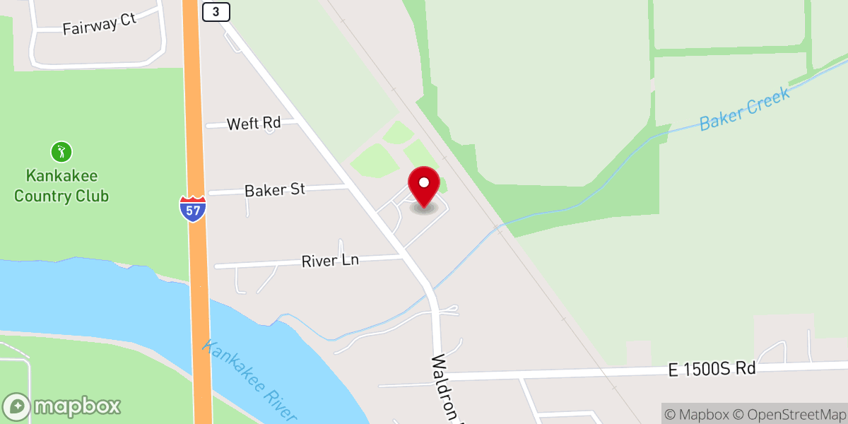 Map showing location of Grace Baptist Church
