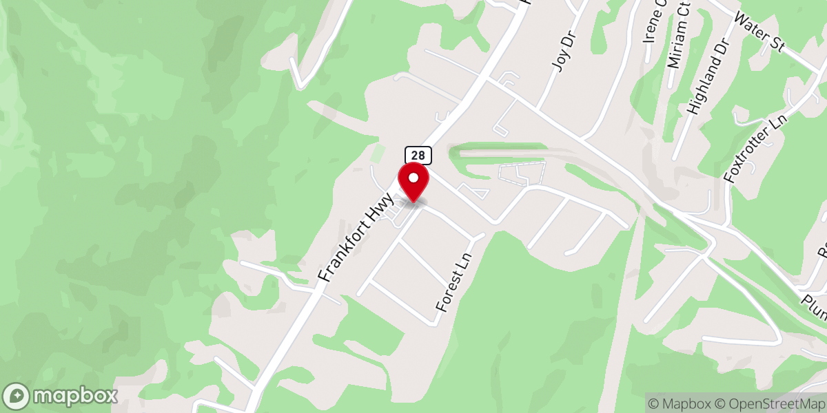 Map showing location of Grace Bible Fellowship Church